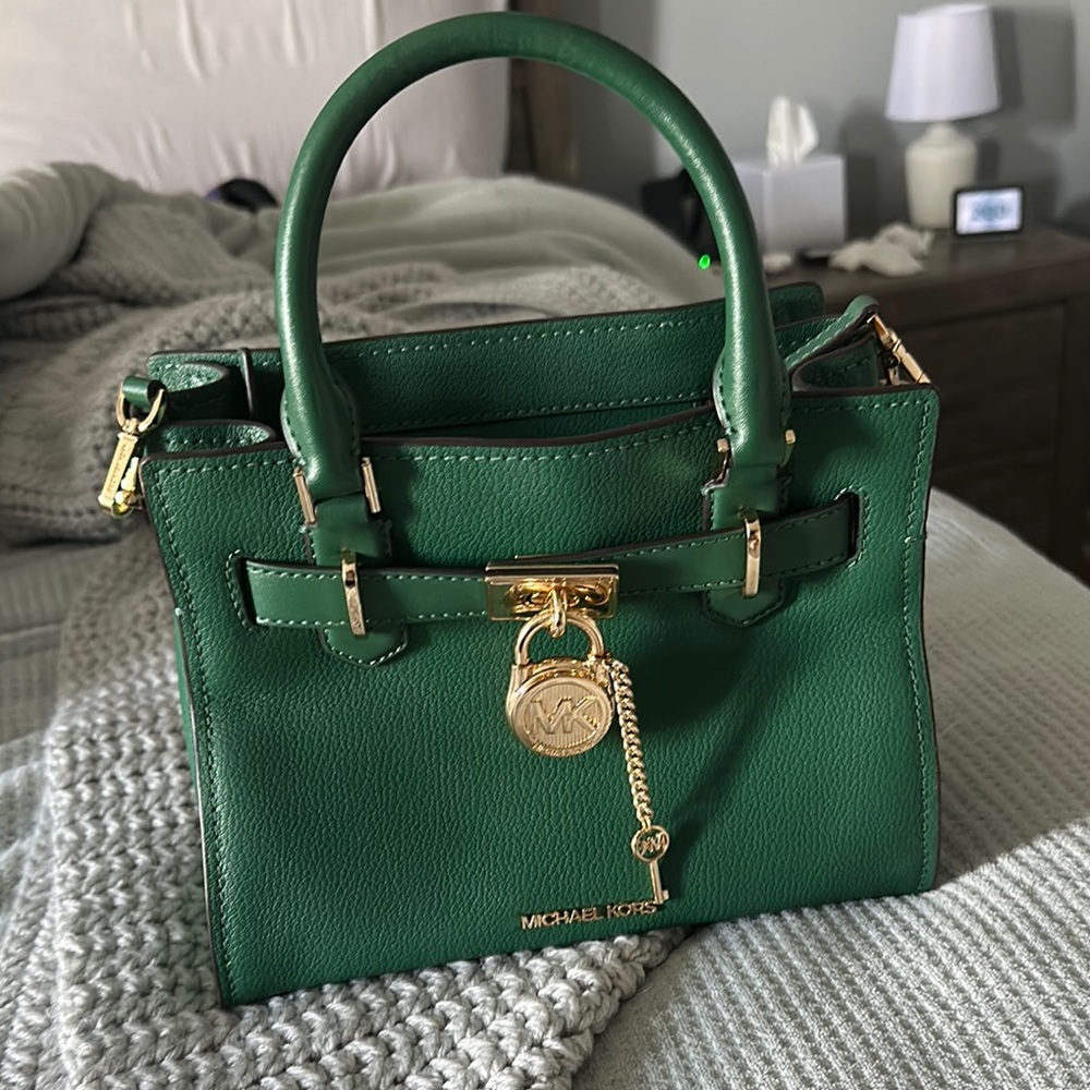 Michael Kors Green Leather Handbag